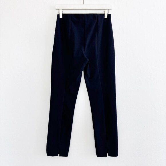 Vince Stitch Front Seam Ponte Legging Split Hem Pants Work Office Blue Small - Picture 11 of 12